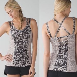 COPY - Lululemon Animal Print Tank Top 8 Strappy Beige